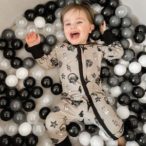 Rockstar Baby Bamboo Pajama | Convertible Romper Zippy | Boy Girl Outfit